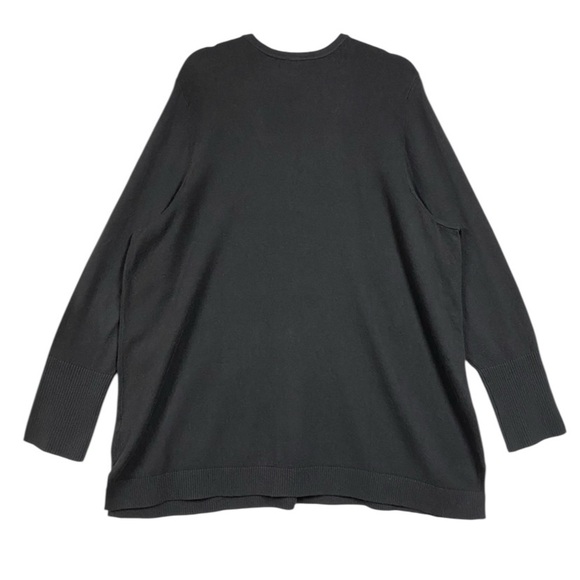 NEW J. Jill V-Neck Sweater Tunic Knit Size 3X Black - Picture 4 of 7